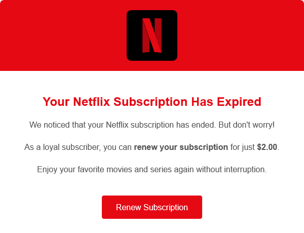 Phishing Email Example